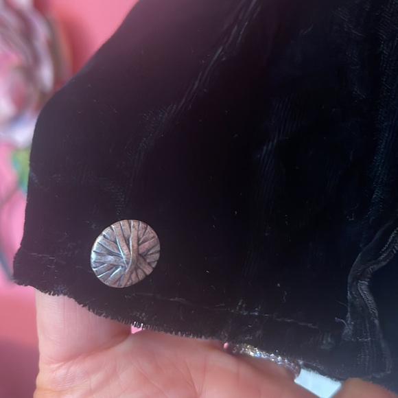 Angelheart FLAX Rayon Velvet Black Tunic M - Picture 4 of 4